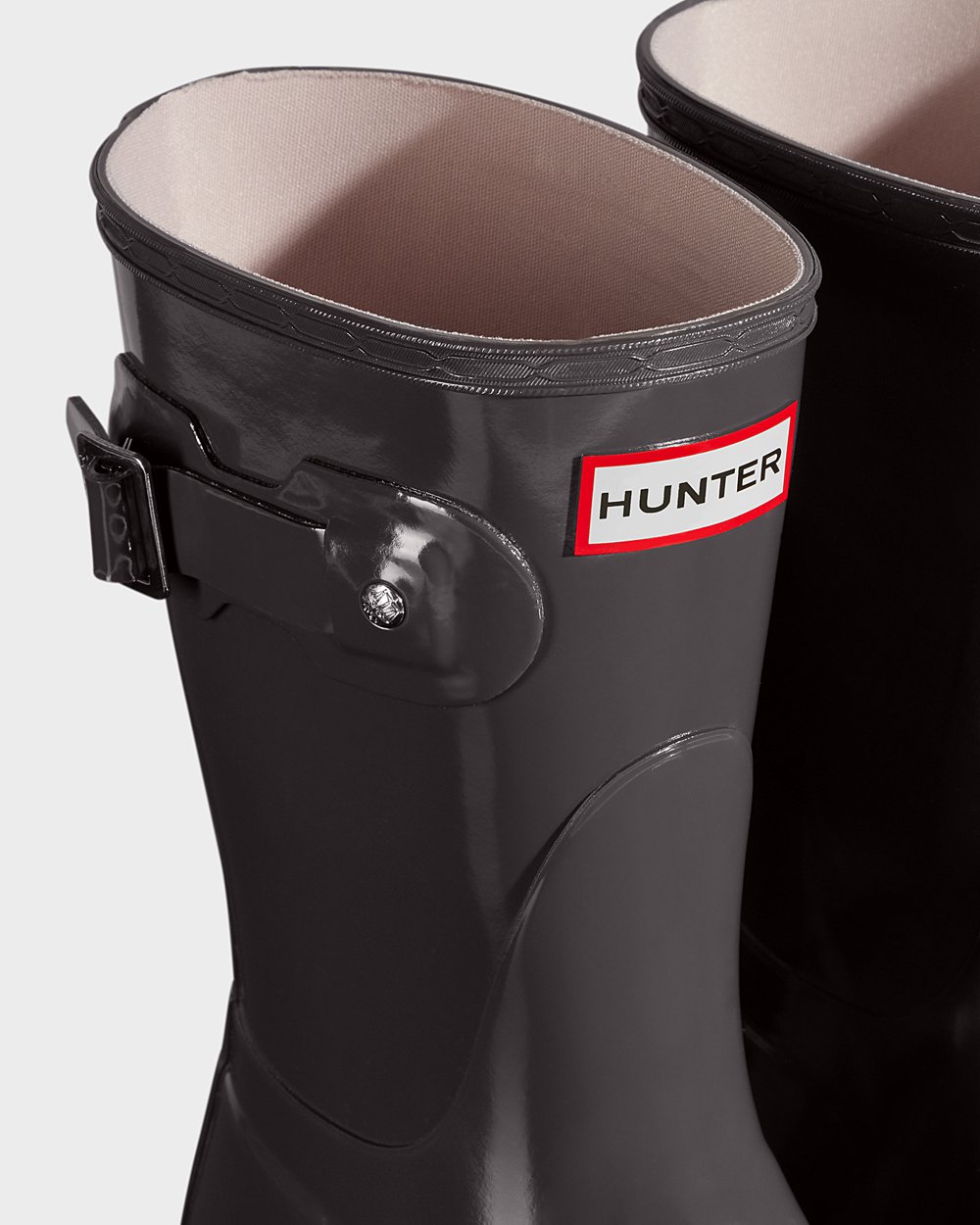 Botas De Cortas Hunter Mujer Gris Original Gloss 473216-EUM